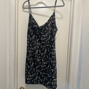 URBAN OUTFITTERS cowl neck silk dress